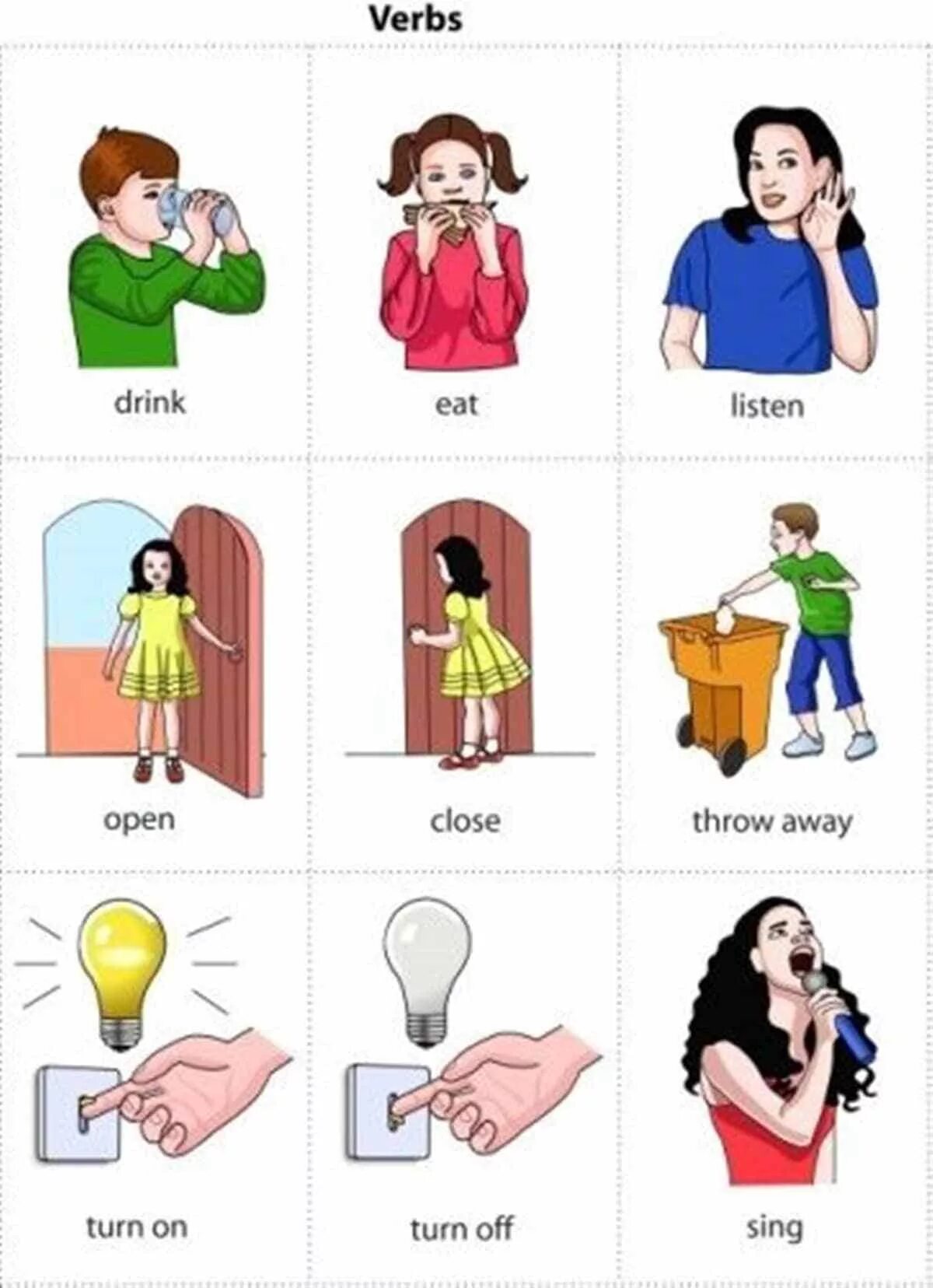 Английский для детей карточки с глаголами. Глаголы в английском языке для детей. Английские глаголы в картинках для детей. Глаголы для детей в картинках. Common actions