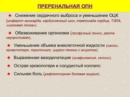 Преренальная почечная