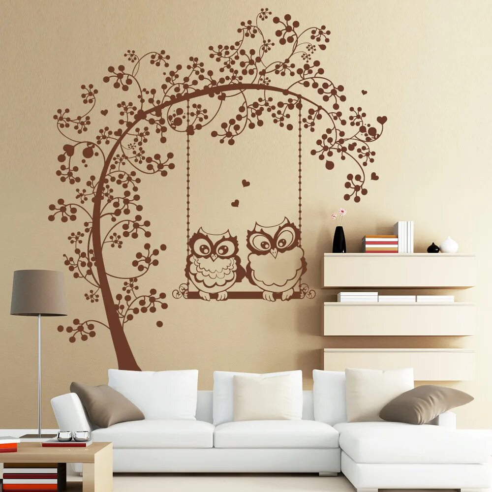 Виниловые наклейки на стену. Декоративные наклейки на потолок. Стикеры на стену декор. Оформить стену рисунком. Современные наклейки на стену.