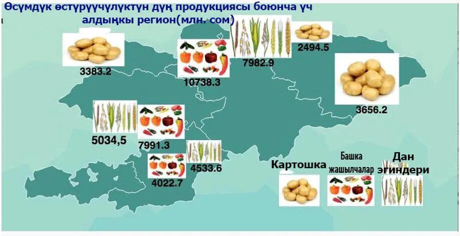 Пищевая промышленность регионы. Карта сельского хозяйства Кыргызстан. Киргизия Растениеводство. Отрасли сельского хозяйства Киргизии. Сельскохозяйственные культуры в Бишкек.