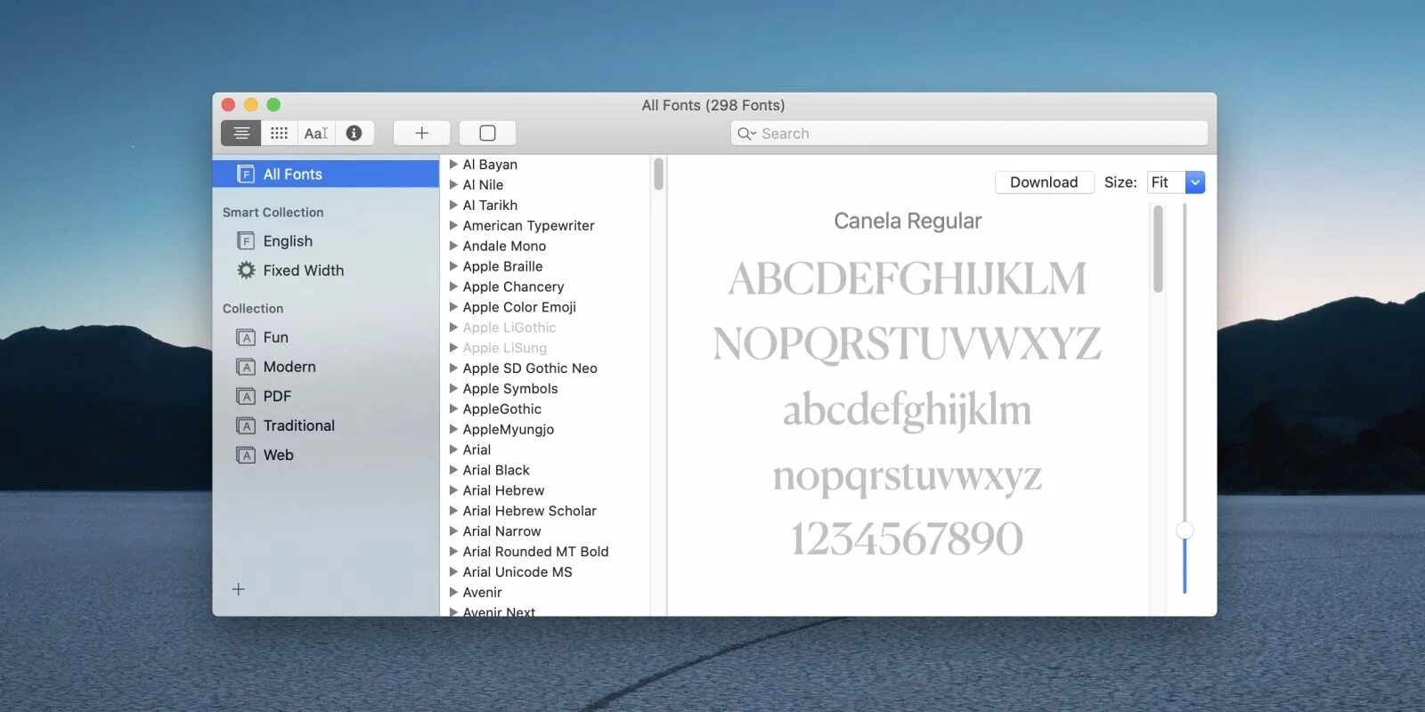 Font installer