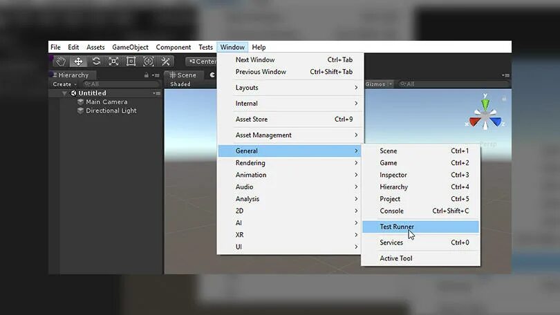 Unity testing. Unity testing