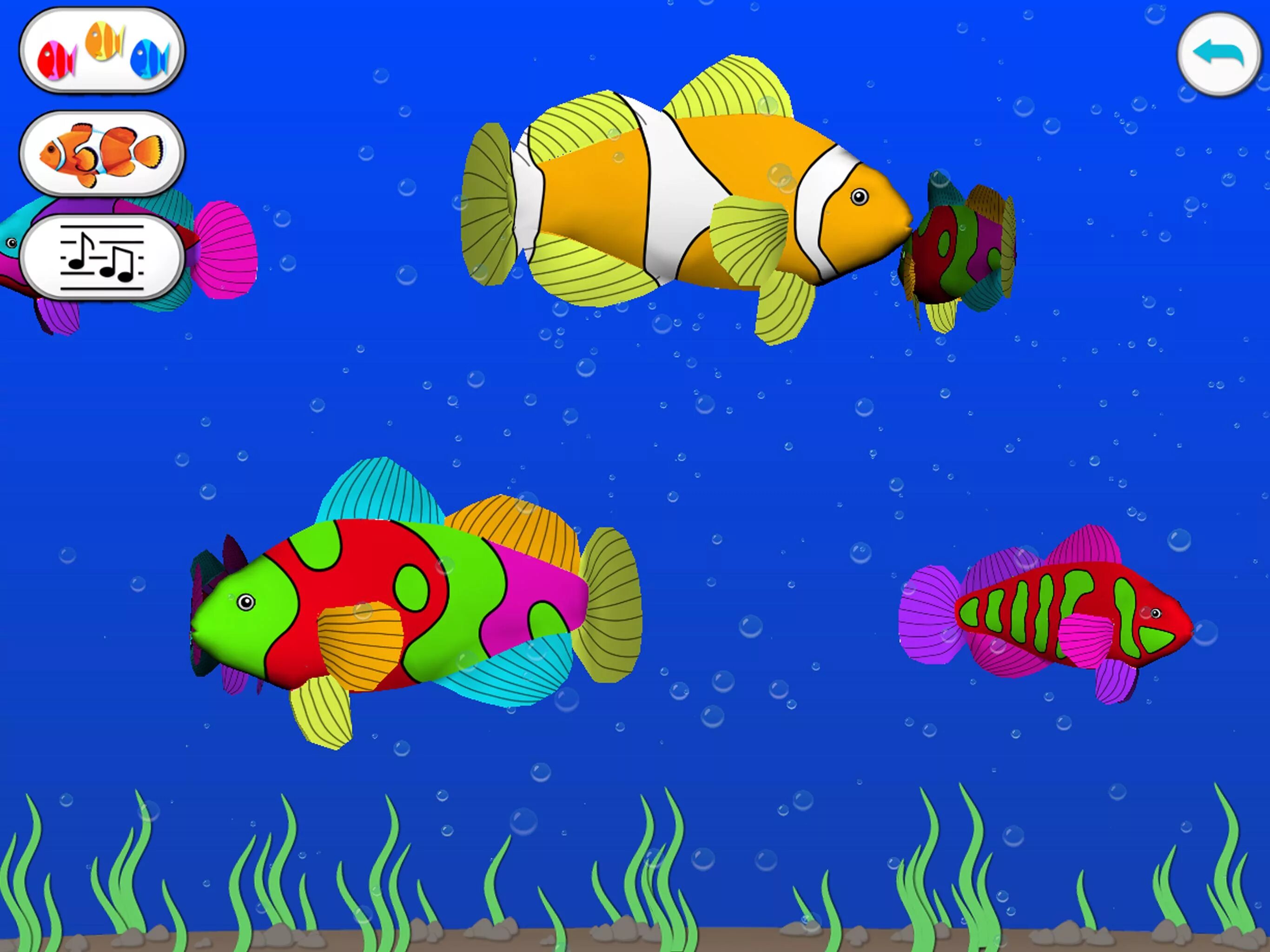 Игра рыбки. 3 Рыбки. Игры рыбки для 2 лет. Рыбка 3д Графика. Включи 3 рыбы