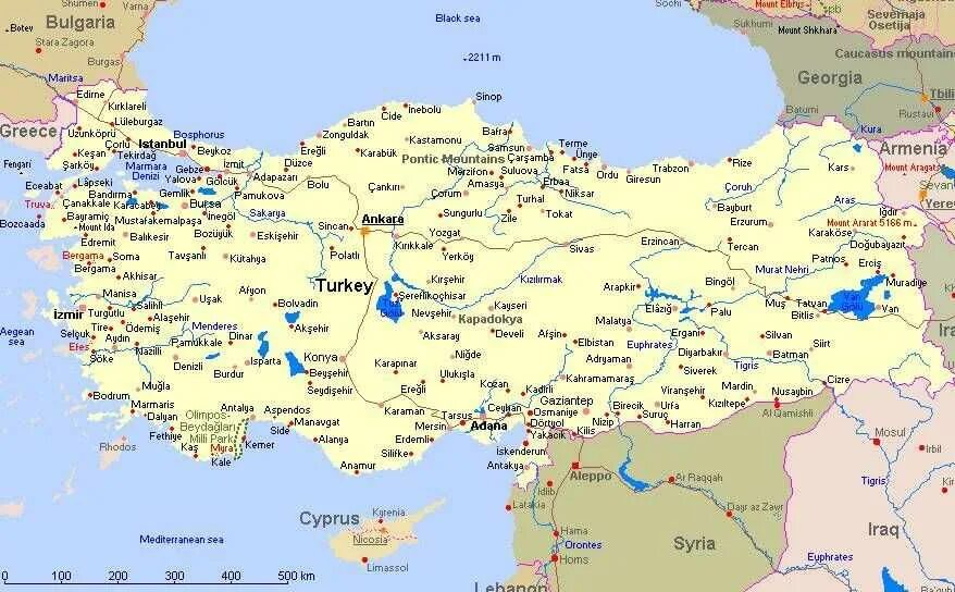 Карта Турции. Турция на карте Турции на русском языке с городами. Анкара на карте Турции. Турция на карте с морями.