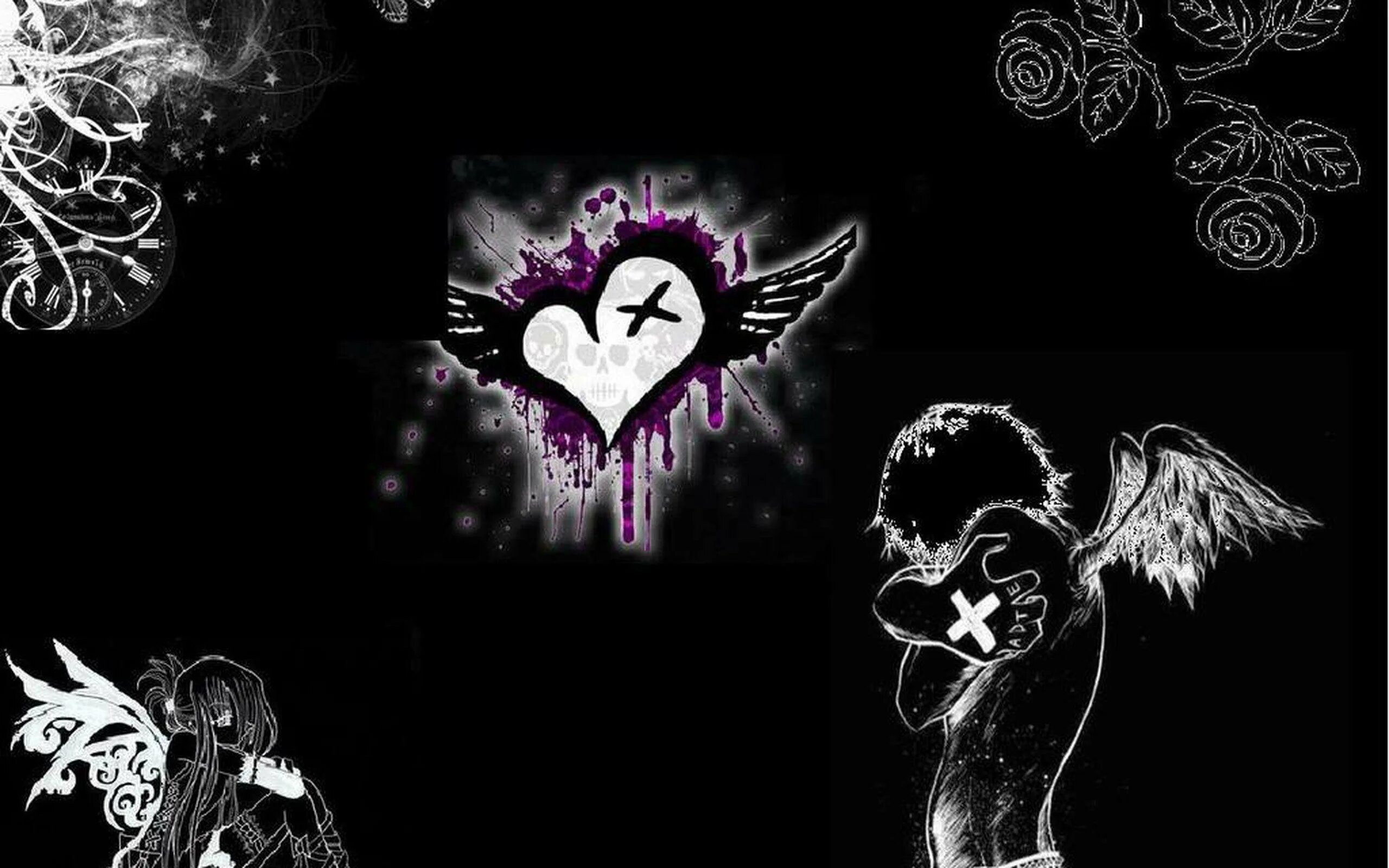 рисунки в стиле панк. эмо черепок. картинки аниме эмо. обои на телефон крутые для девочек. черно розовый.