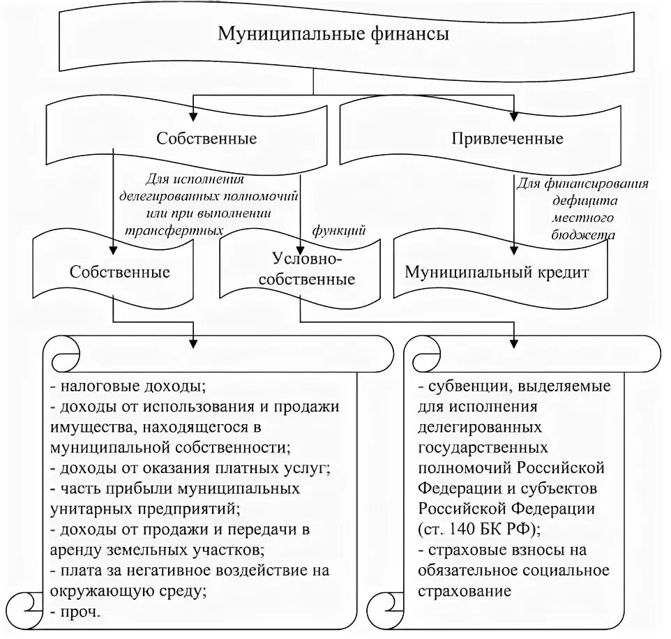 Формы организации муниципальных финансов