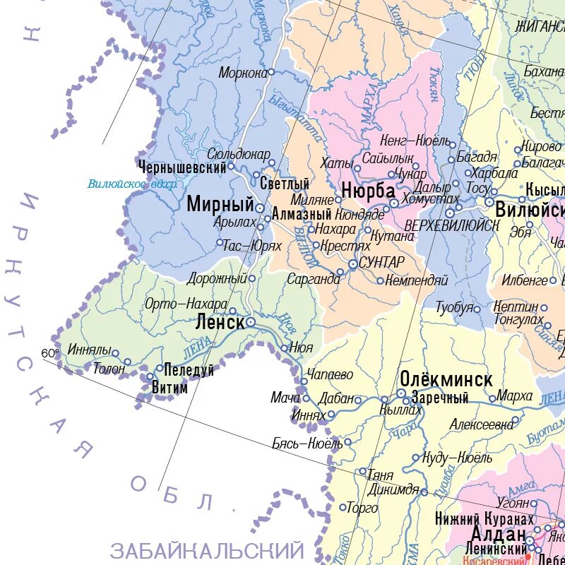 В какой республике находится якутия. Посёлок Талакан Республика Саха Якутия. Якутия на карте. Карта Якутии с городами. Якутия на карте России.