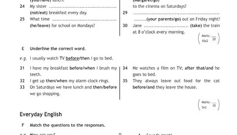 Match the responses