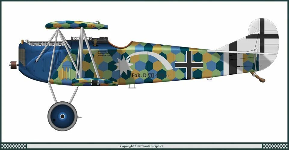 D 7 d 7 2d 1. Декор самолет Fokker Dixieland. Clavework Graphics-картинки. Jasta 18. Clavework Graphics - работы.