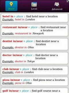Example local