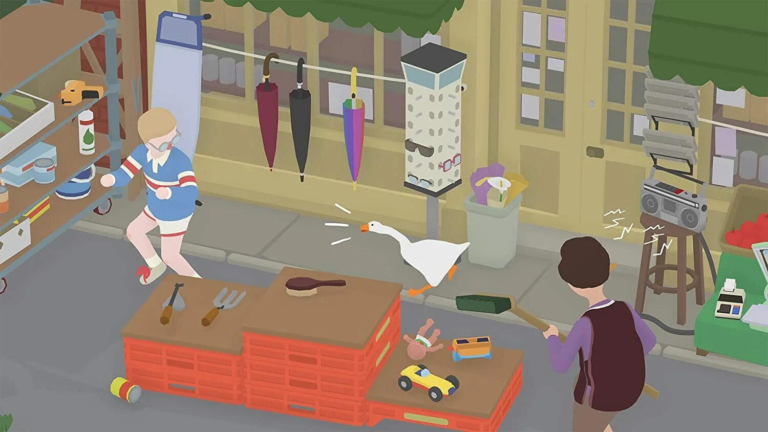 Untitled tag game. Goose игра. untitled goose game. untitled goose game ps4. игра про гусей на двоих.