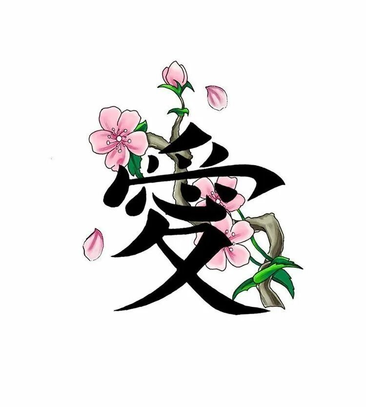 Иероглиф цвет. Японский символ любви. Японские символы Сакура. Японские иероглифы тату эскизы. Иероглиф Сакура.