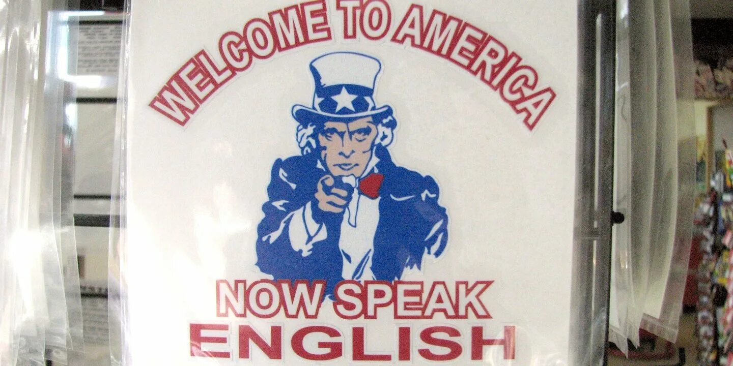 Speak only English. English only. English only sigh. I speak english very well