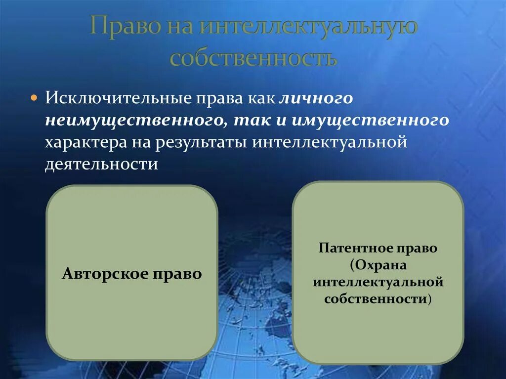 Исключительным правом. Право на Результаты интеллектуальной деятельности. Право не Результаты интеллектуальной деятельности. Исключительные права. Право на результат интеллекутальнойдеятельности.