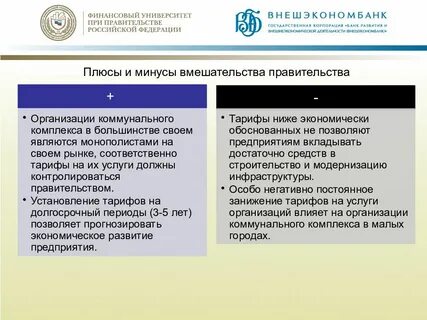 Плюсы и минусы государственной