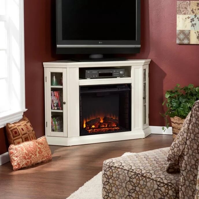 Beautiful gas fireplace with plenty of room for flat screen TV above! Fireplace 