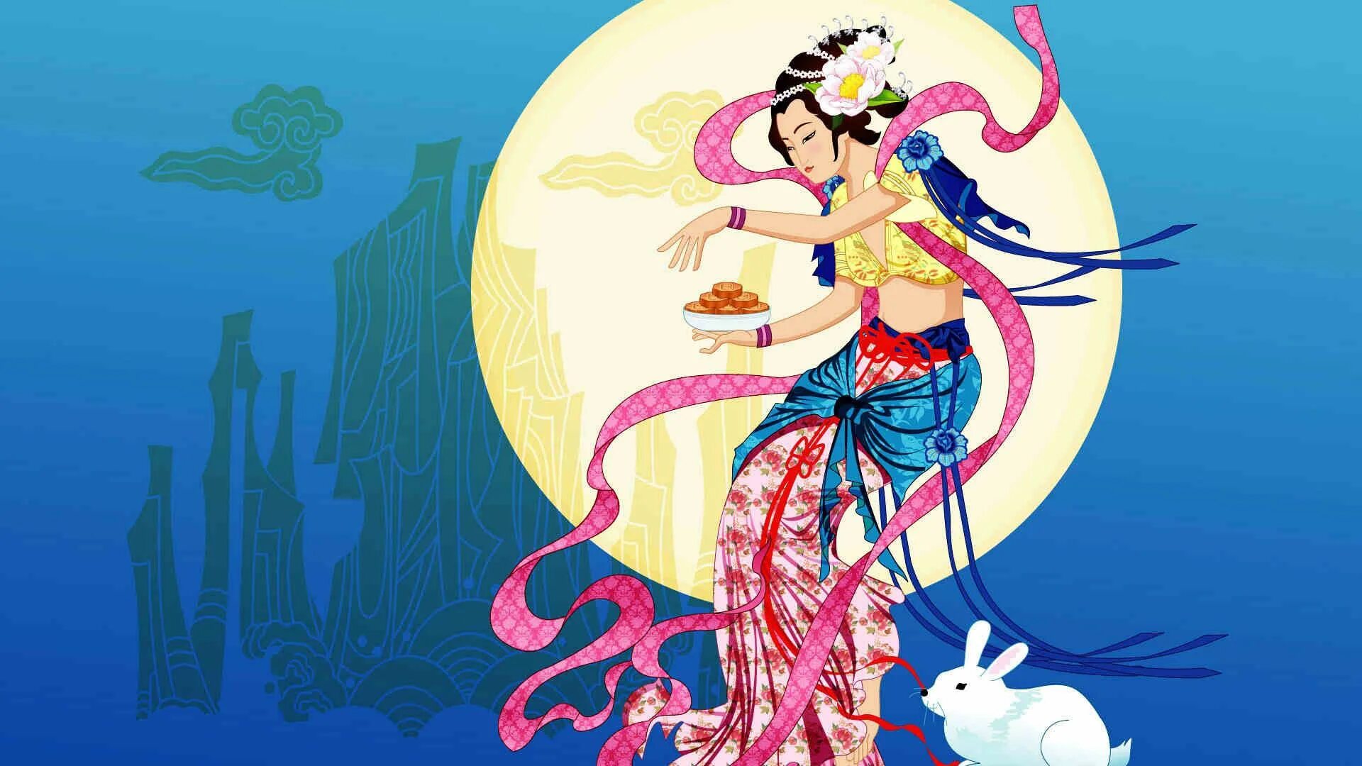 Чанъэ Чан э китайская богиня. Чанъэ богиня Луны. Богиня Чанъэ китайская живопись. Китайская богиня Луны Чанъэ.