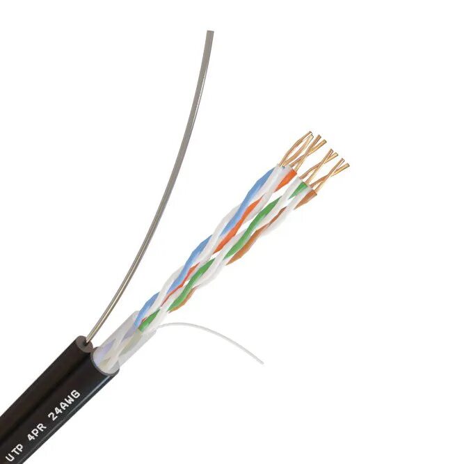 Кабель FTP 4 Cat 5e 24 AWG. UTP 4 pair ( внешний с тросом) 305 м. Cat 5e. Кабель FTP 5e уличный. Кабель UTP 4pr 24awg cat5e Outdoor 305 м. Купить кабель cat 5e