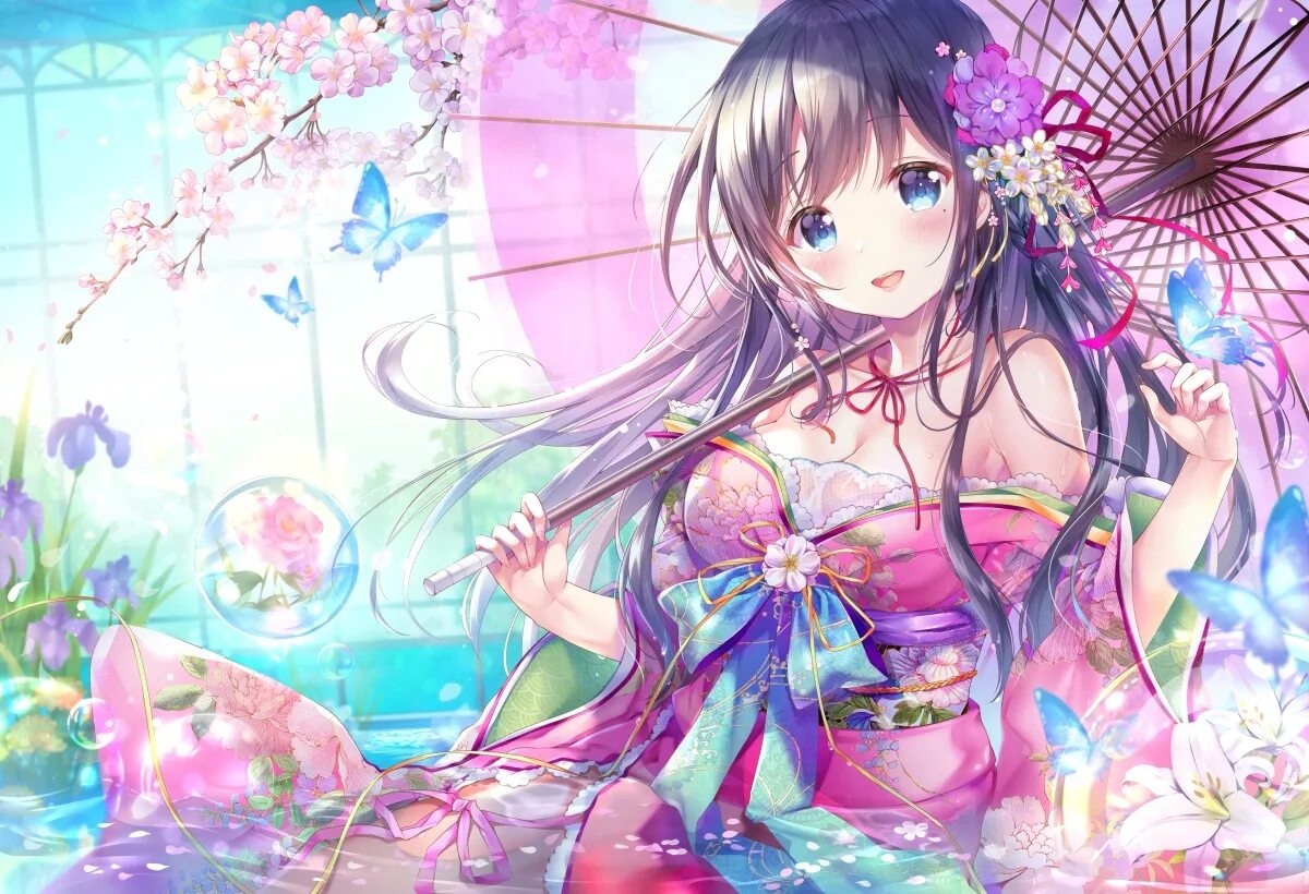 Мико Рури. Nightcore Butterfly Wallpaper. Sakura Rising (2020). Nightcore music