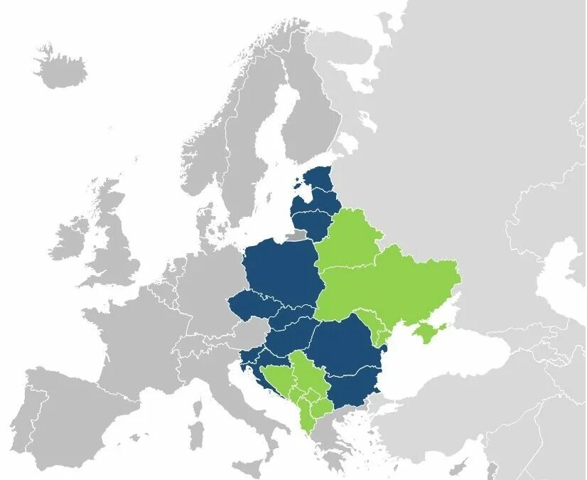 Восточной европы а также. Территория Восточной Европы. Восточная и Центральная Европа. Территория центральной Европы. Карта центральной и Восточной Европы.
