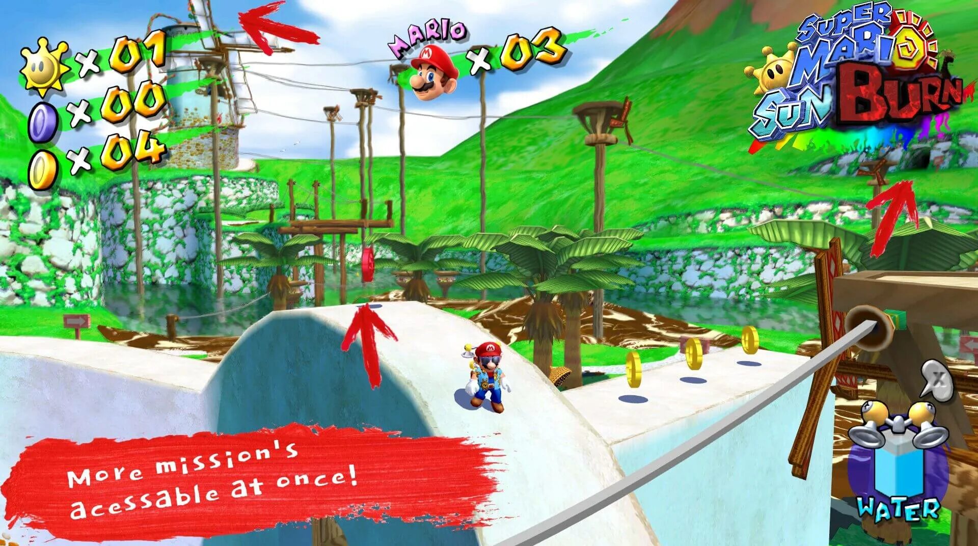 Sunshine mod. Super mario sunshine. super mario sunshine gameplay.
