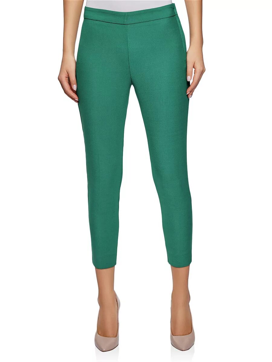 Купить зеленые штаны. Оджи брюки женские. Oodji Ultra брюки женские голубые. Зелёные брюки женские. Зелёные штаны женские.