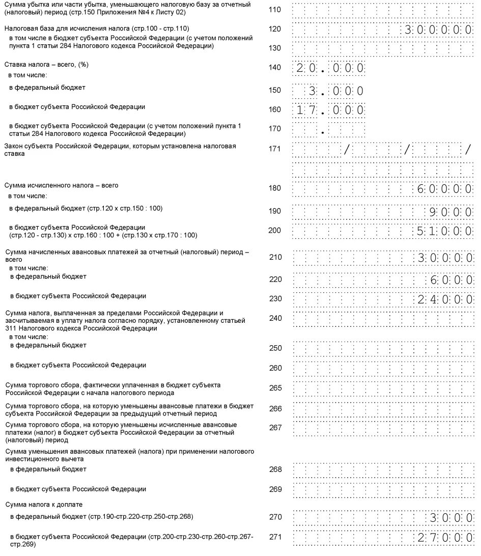 Сумма ежемесячного авансового платежа