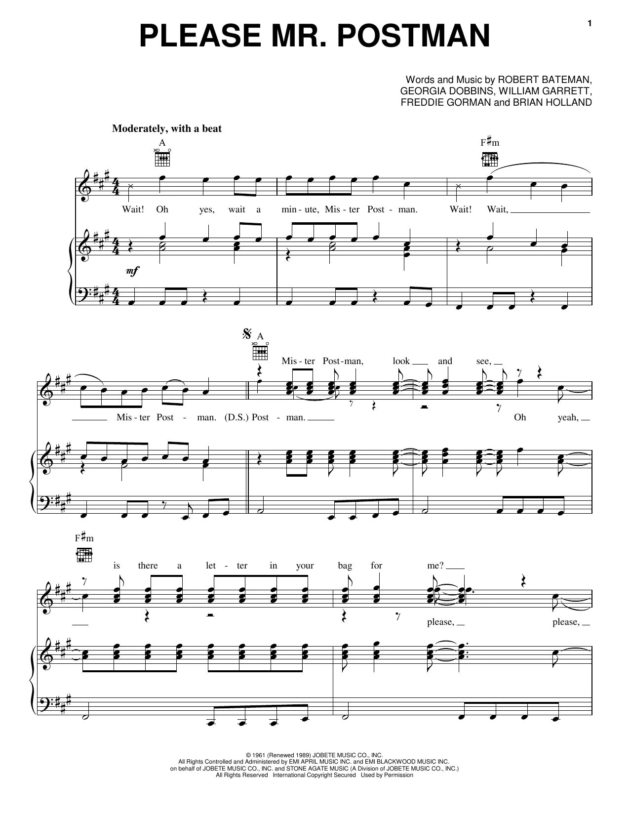 Mr postman. Please Mr Postman the Beatles Ноты для фортепиано. The Marvelettes please Mr. Postman. Ten o'Clock Postman Ноты. Jennifer Postman Ноты.