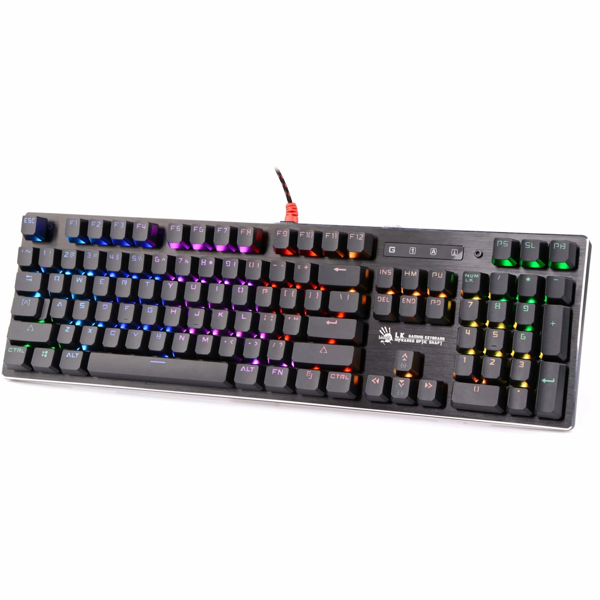 Lk gaming keyboard infrared optic shaft