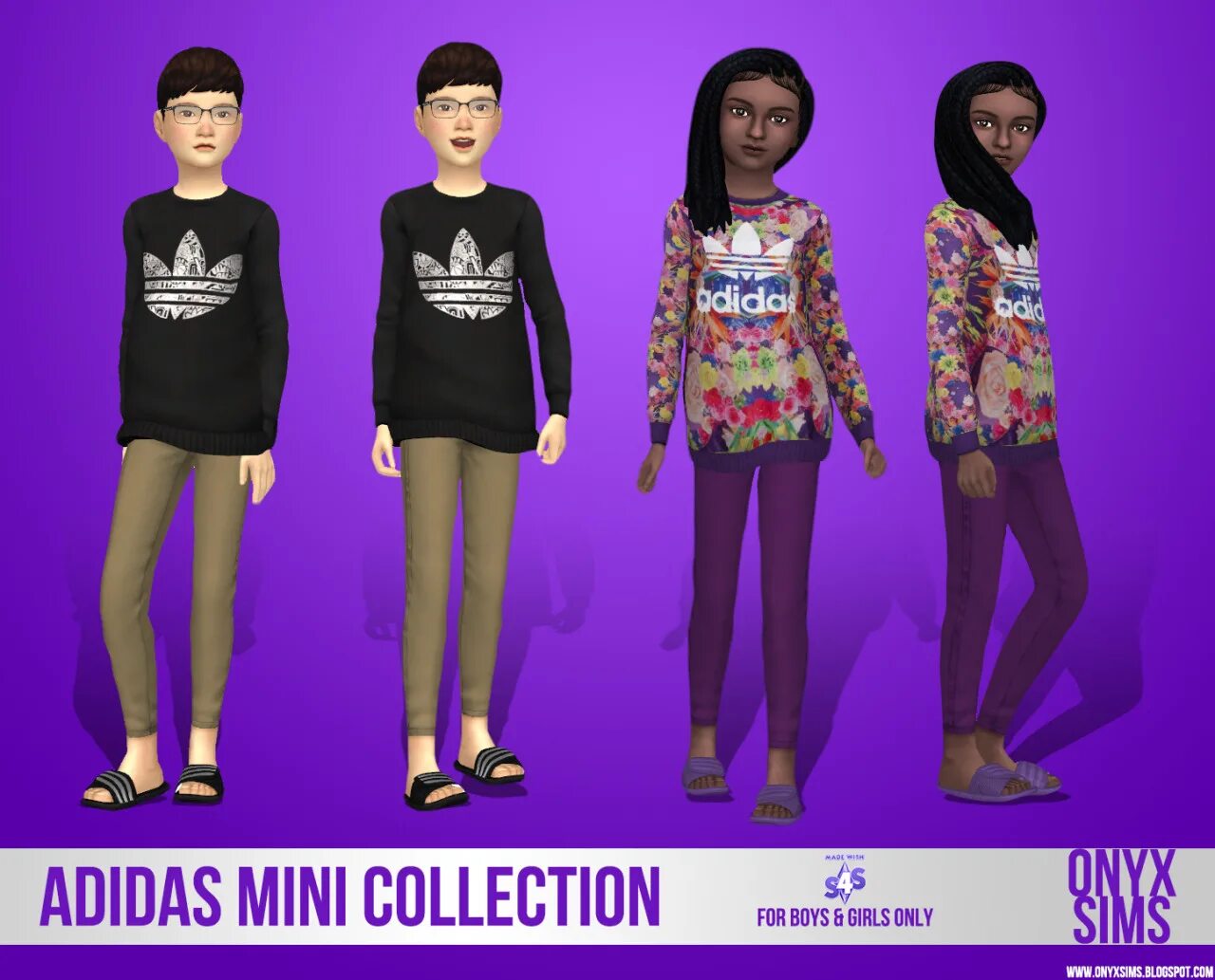 Mini collection. Симс 4 adidas. Адидас симс 4. Adidas Mini collection Slides SIMS 4. Одежда Miyuji Shan.