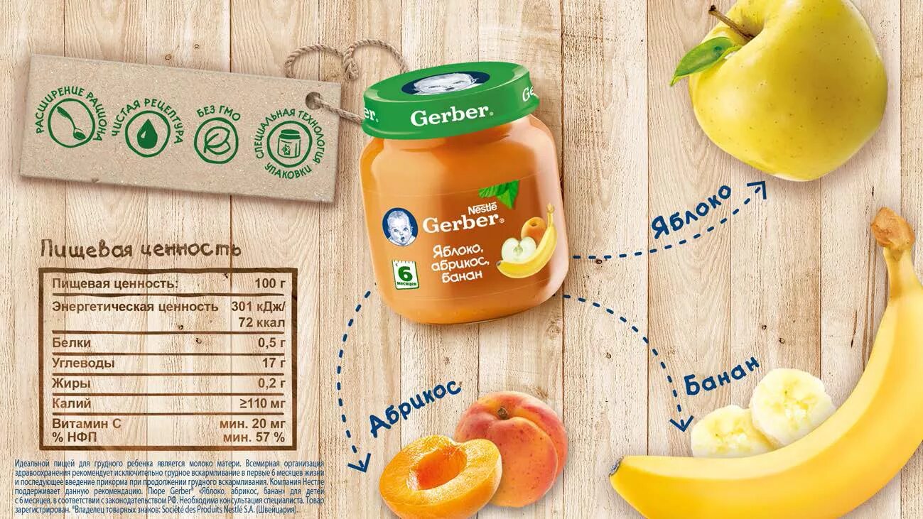 130г пюре гербер яблоко. Пюре Gerber яблоко, абрикос, банан (с 6 месяцев) 130 г, 1 шт.. Пюре Gerber детское с 6 мес. Яблоко абрикос банан 130гр. Пюре Gerber банан 130г. Банан в 6 месяцев