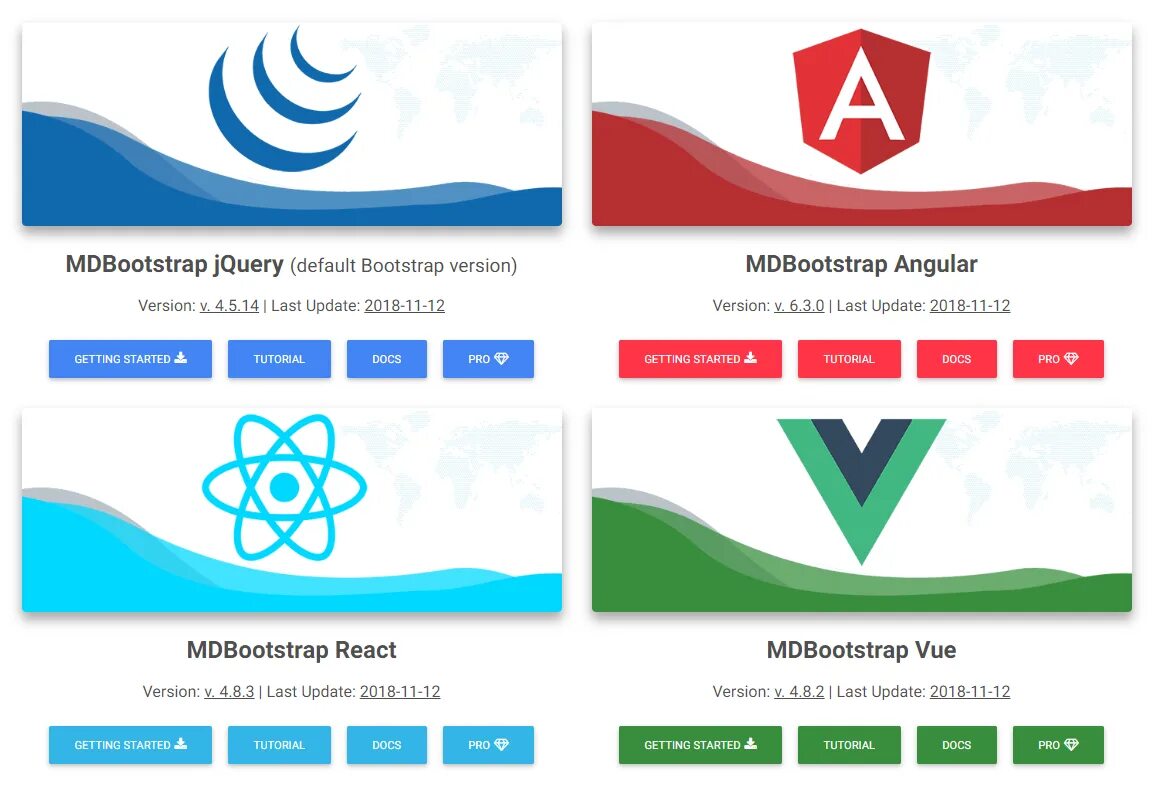 Md bootstrap. React vue angular. mdbootstrap count. website with mdbootstrap.