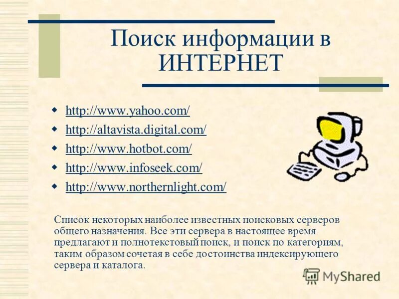 Тест на тему интернет