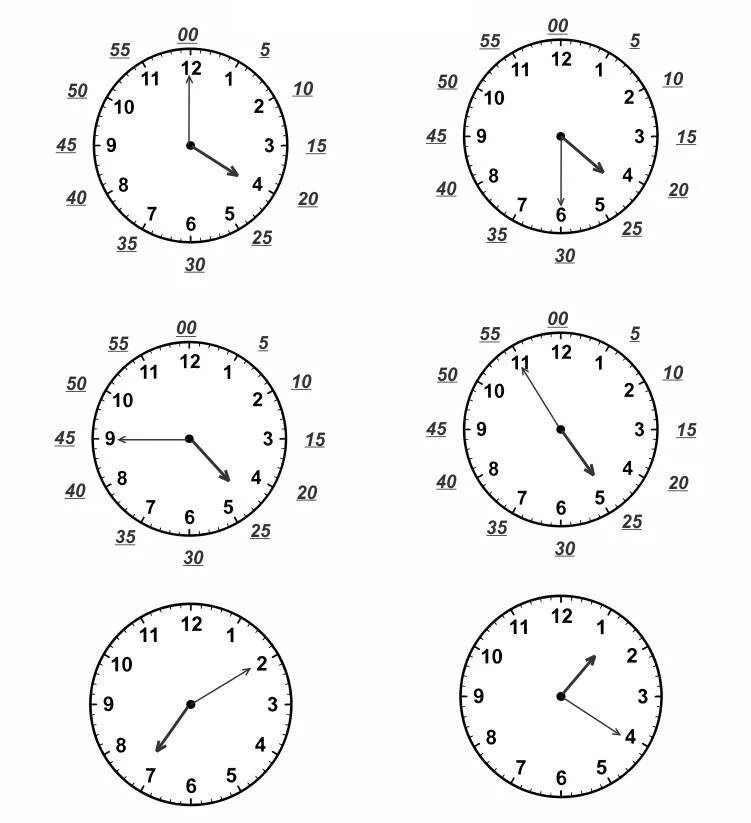 1 10 время на часах