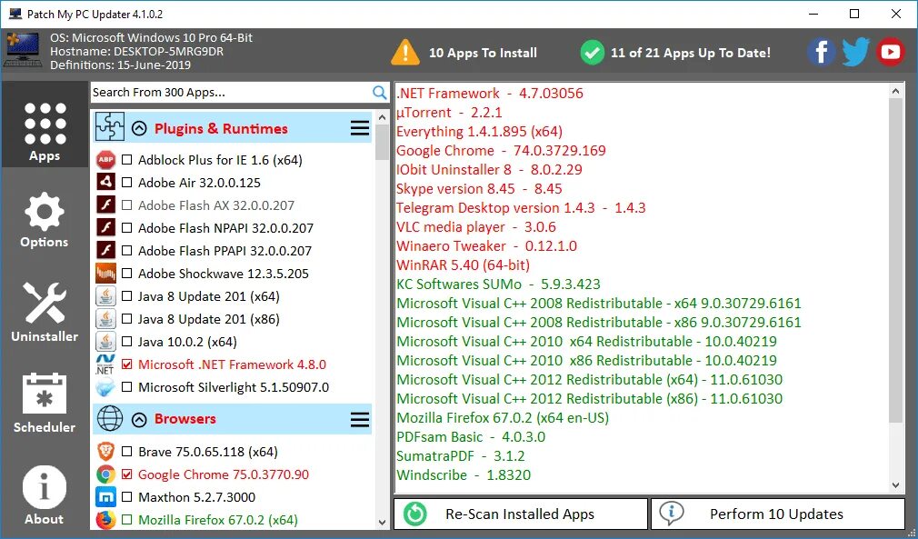 Windows programs net