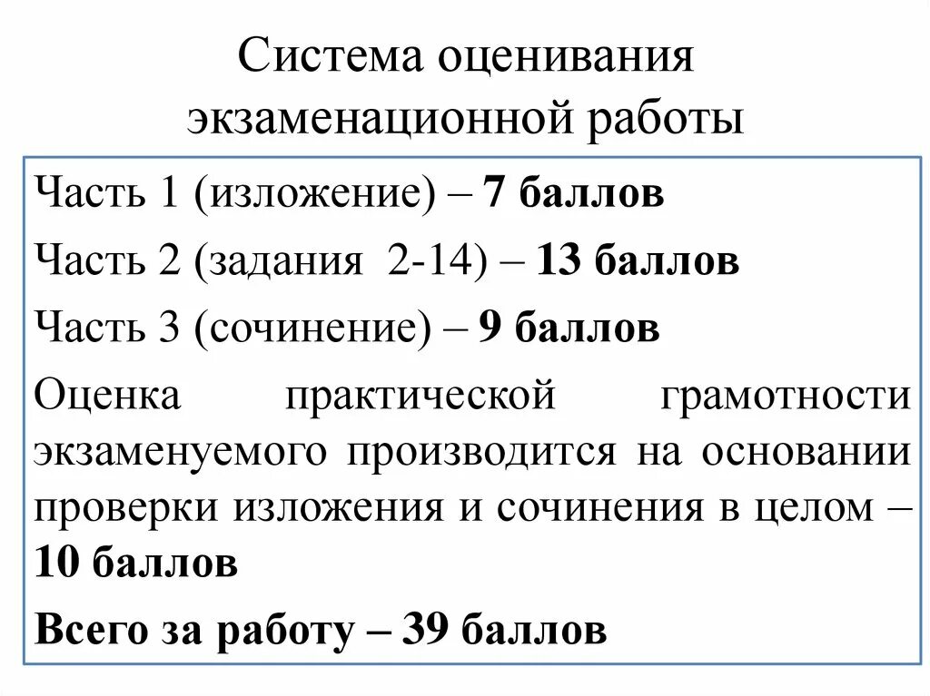 Сколько можно получить за изложение. Сколько баллов в ОГЭ по русскому за изложение. Система оценивания ОГЭ по русскому 2022. Русская система оценивания. Система оценивания на экзамене.