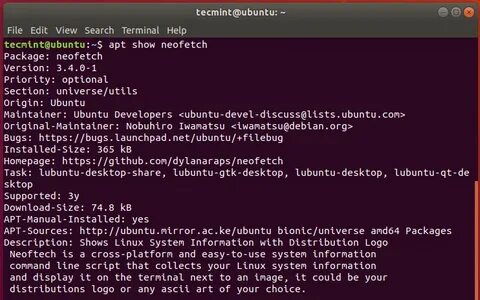 Linux apt install