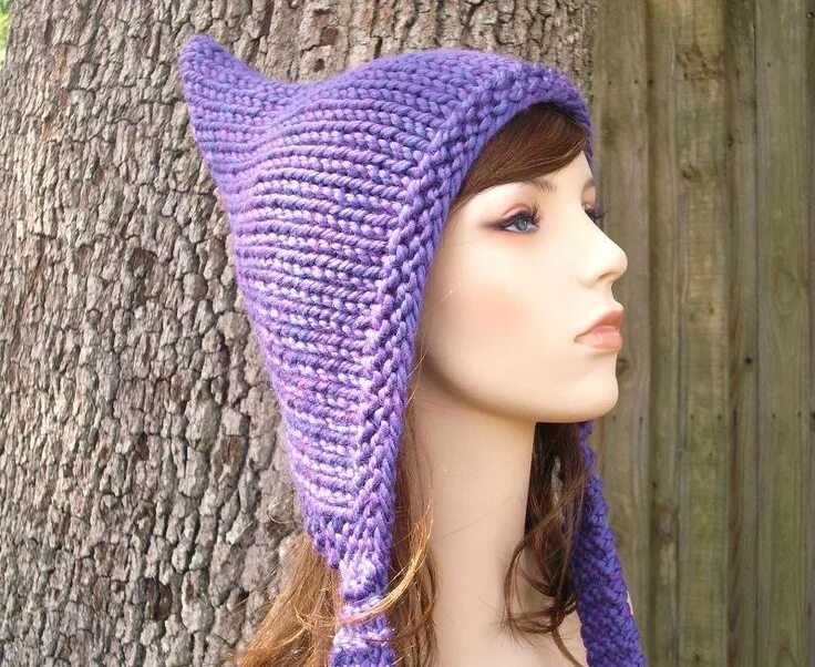 Knit hat. Шапка Пикси. Шапка Пикси спицами. Шапка Пикси крючком. Pixie hat.