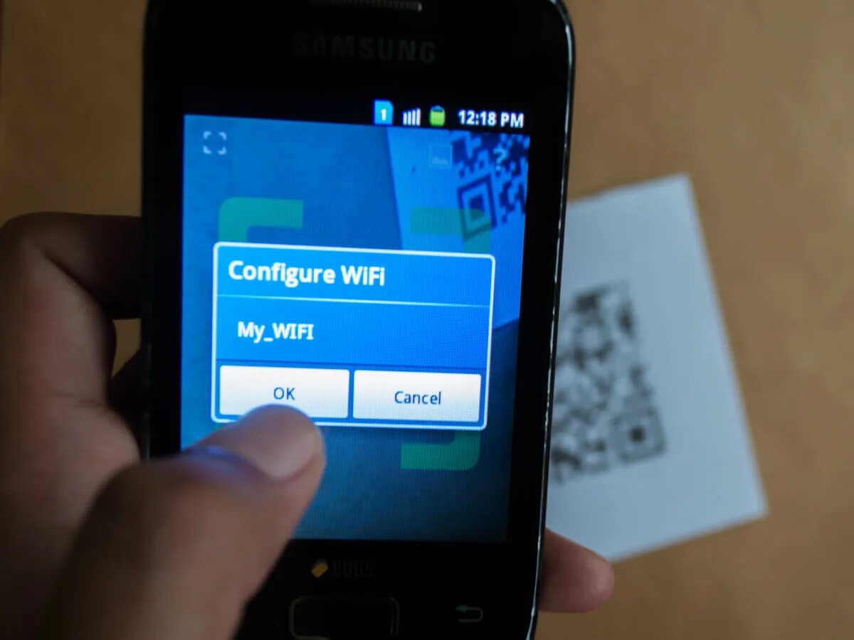 Подключение wi fi qr