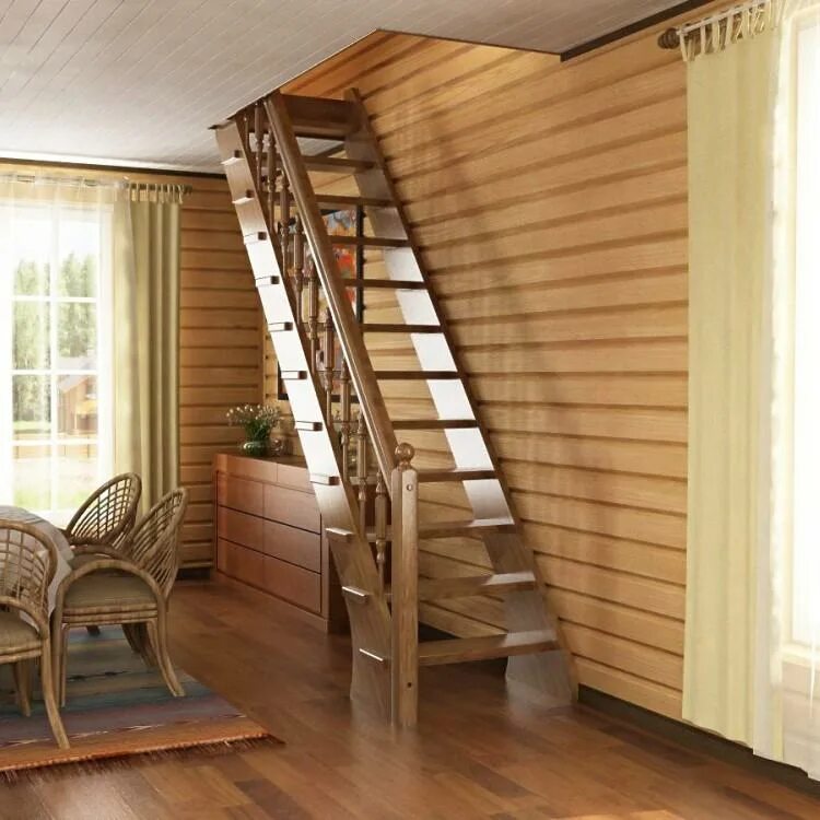 Лестница на второй этаж в маленьком доме. Лестница лс-10у. Лестница деревянная лс-10у. Одномаршевая лестница на 2 этаж. Лестница лв-1.0 бук.