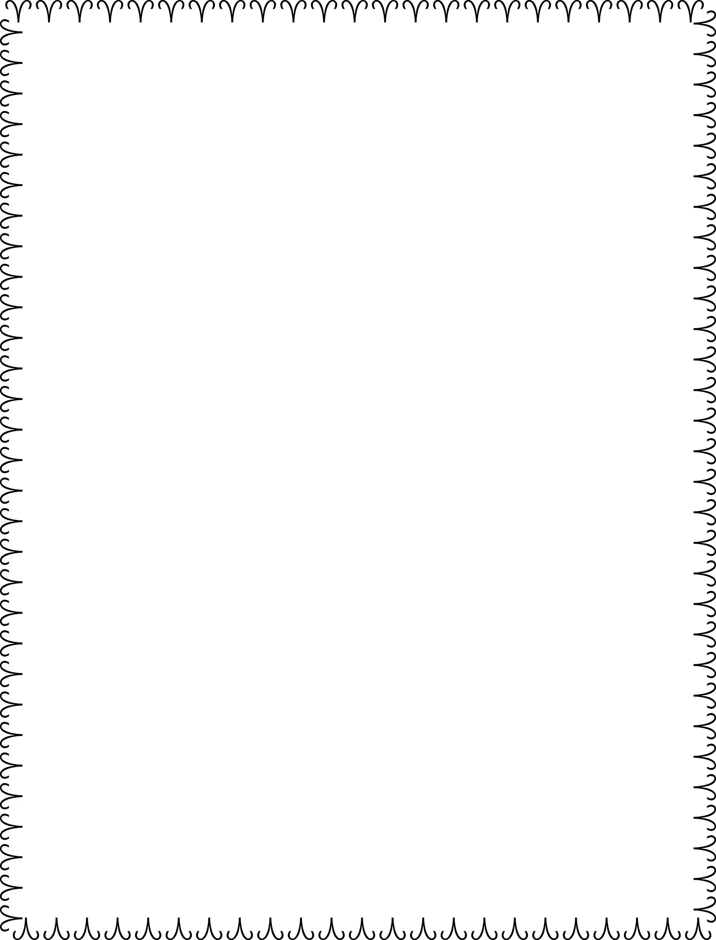 Simple page. Frame vector thin. White border. Page with border.