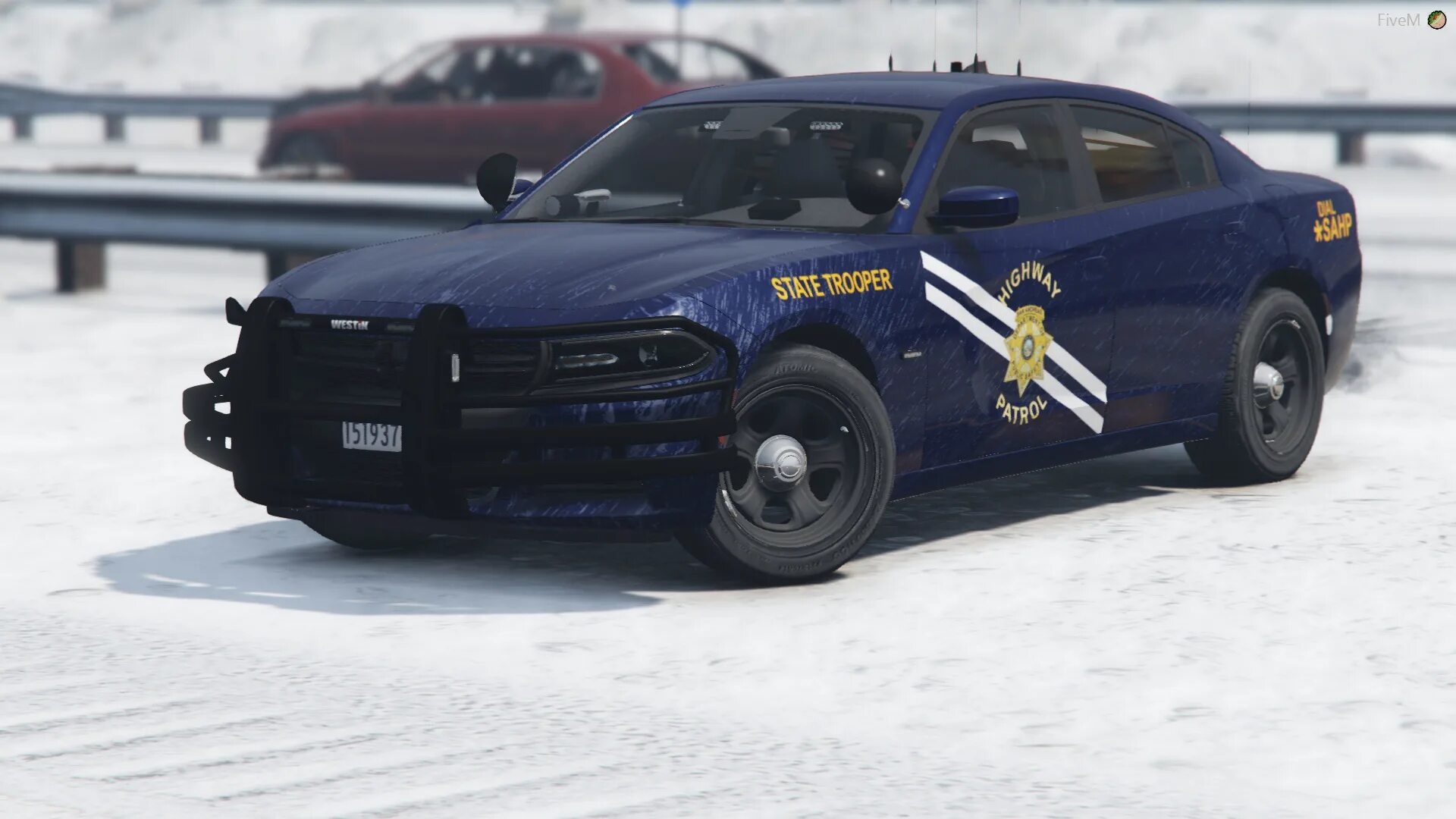 Supra Police unmarked. FIVEM Roleplay logo. State role