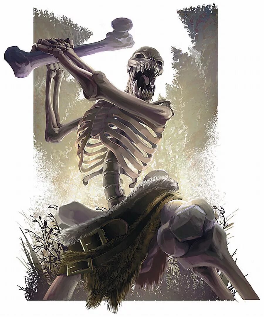 Скелет фэнтези. Огромный скелет фэнтези. Сильный скелет.