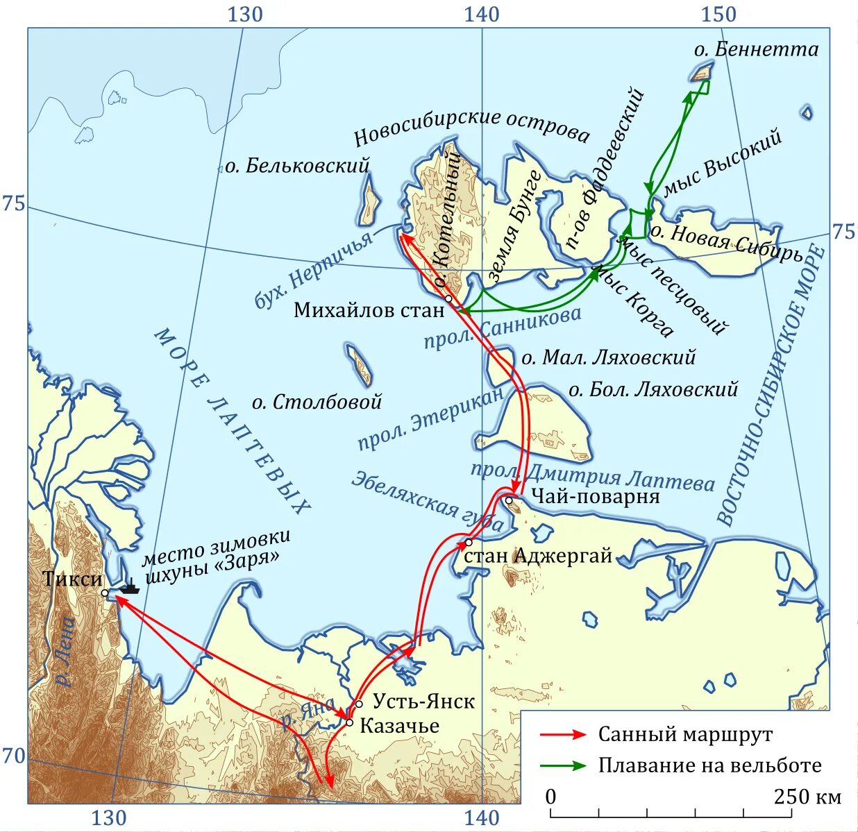 Маршрут основные географические объекты. Экспедиция Харитона Лаптева. Маршрут экспедиции Лаптевых.