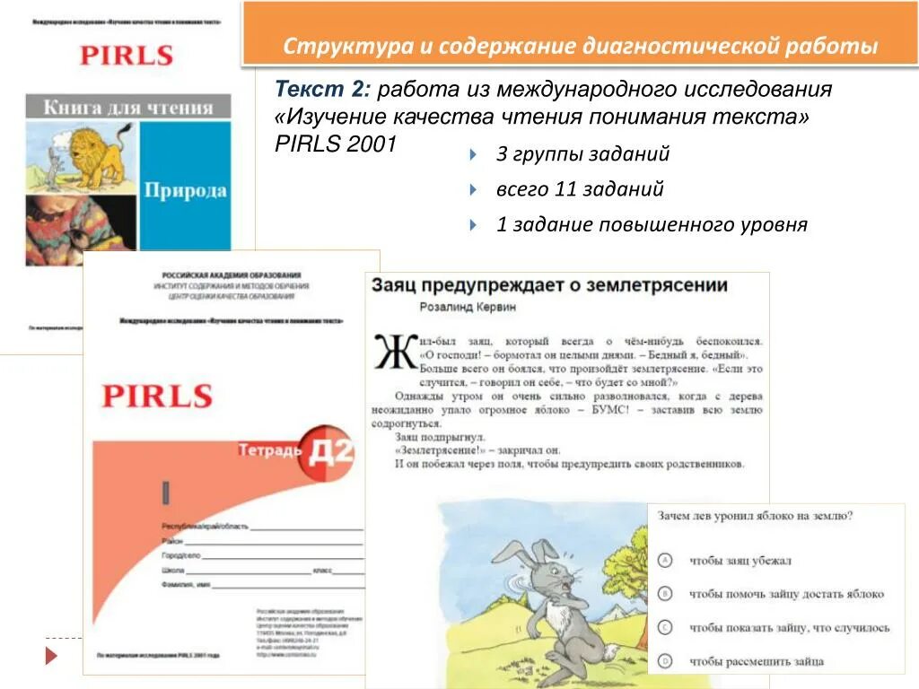 Международное исследование качества чтения и понимания текста. Задания по чтению pirls. изучение качества чтения и понимания текста. измерители качества обучения по литературному чтению 3 класс. тест pirls по диагностике качества чтения и понимания текста.