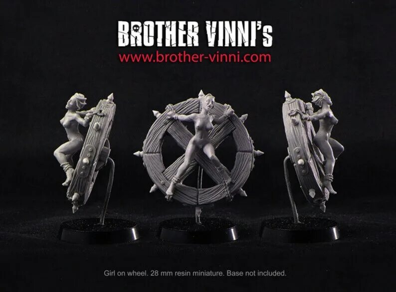 Brother Vinni миниатюры. Brother Vinni's Miniatures. 35-01 Captured Princess 35 mm, brother Vinni's. Industrial Base Miniatures. Www brother