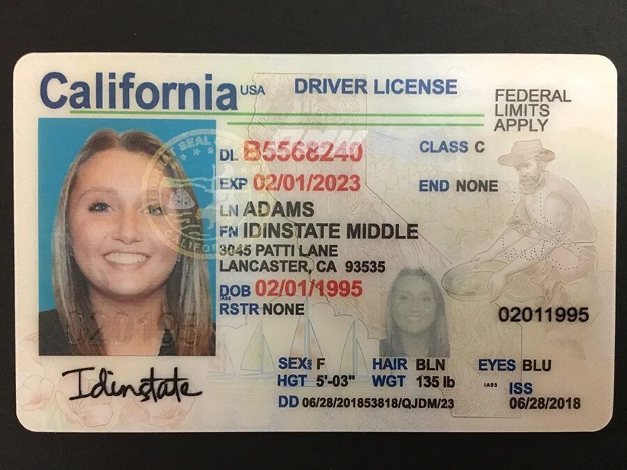 Ids license. California Driver License. Американский ID.