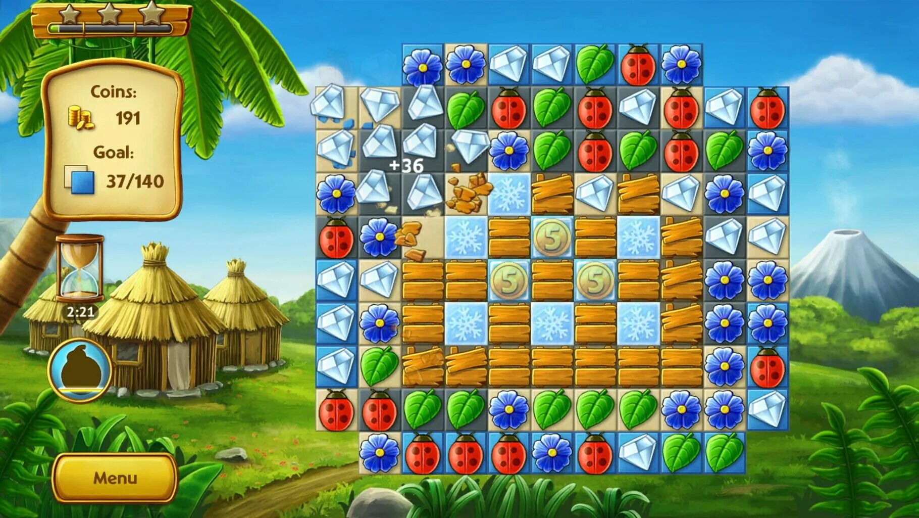 Играть 3 элемента