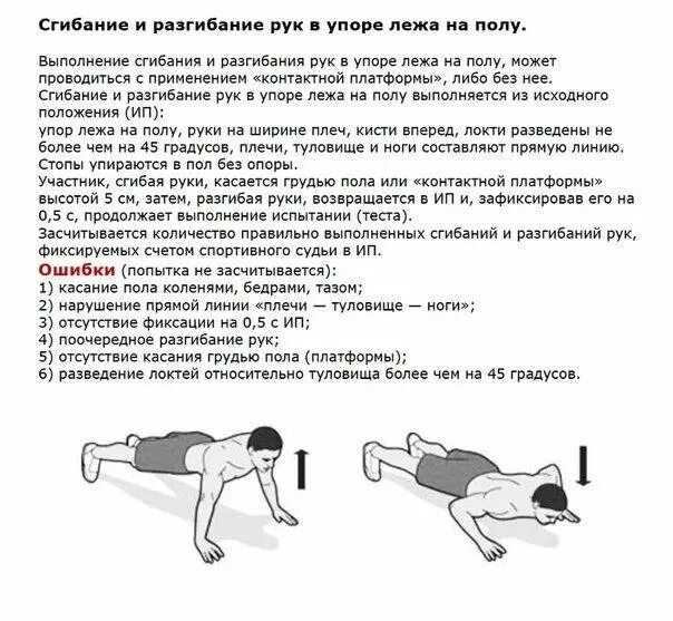 Техника отжиманий от пола гто. Техника выполнения отжимания от пола в упоре лежа. Норматив отжимания порядок выполнения. Отжимания техника выполнения физкультура. Сгибание рук в упоре лежа техника выполнения.