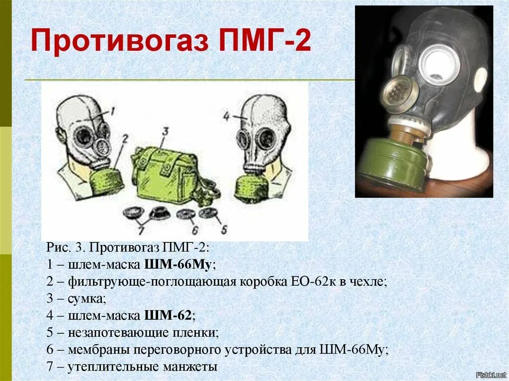 Белая маркировка противогаза